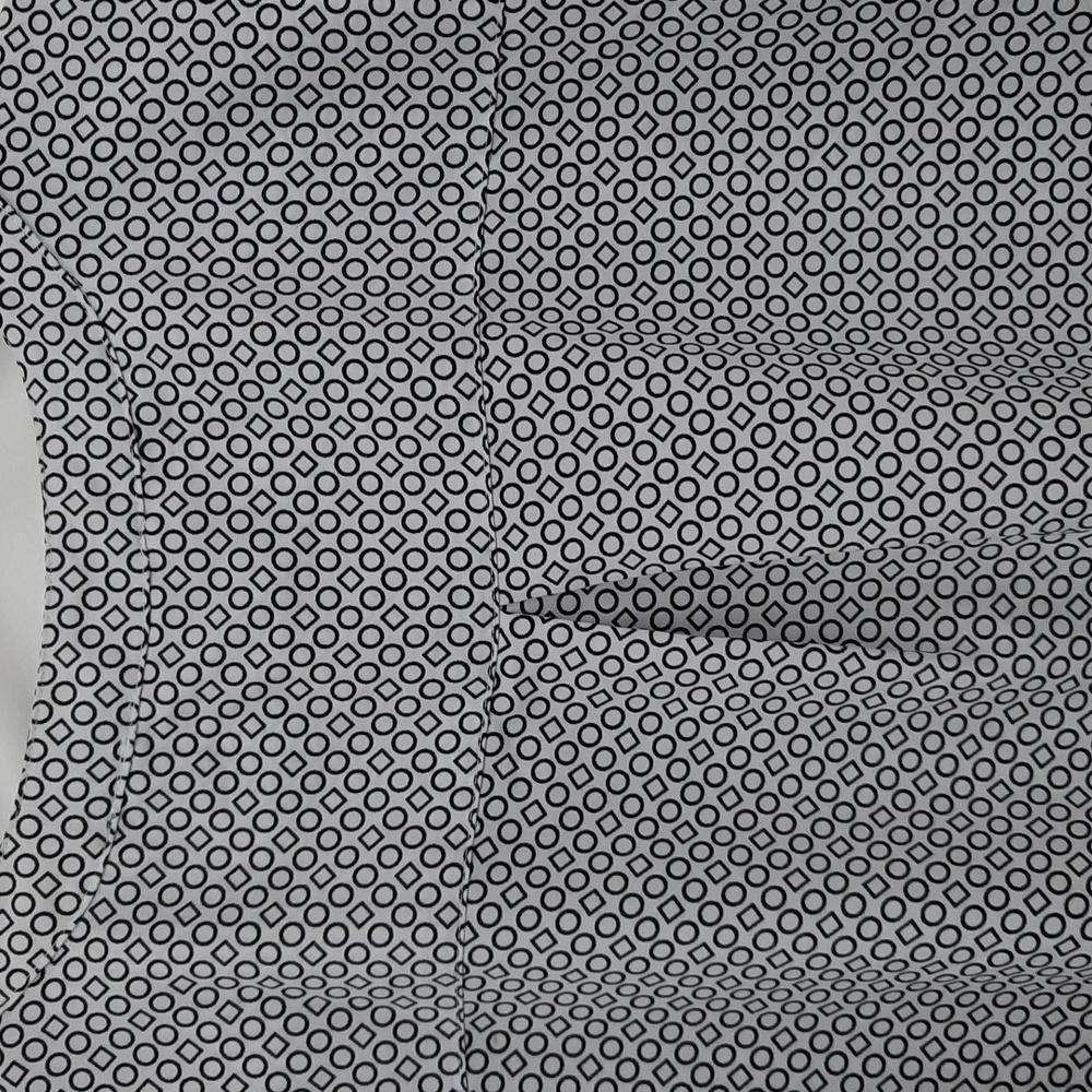 3x Button Front Geometric Print Top Blouse Notati… - image 7